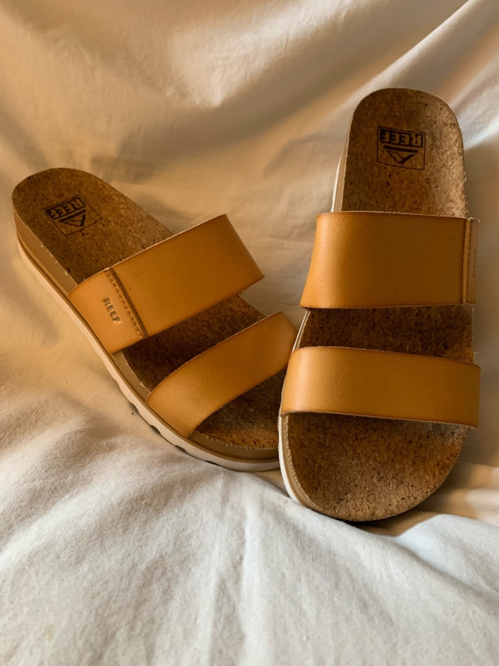Reef 'Cushion Vista Hi' platform slide sandals